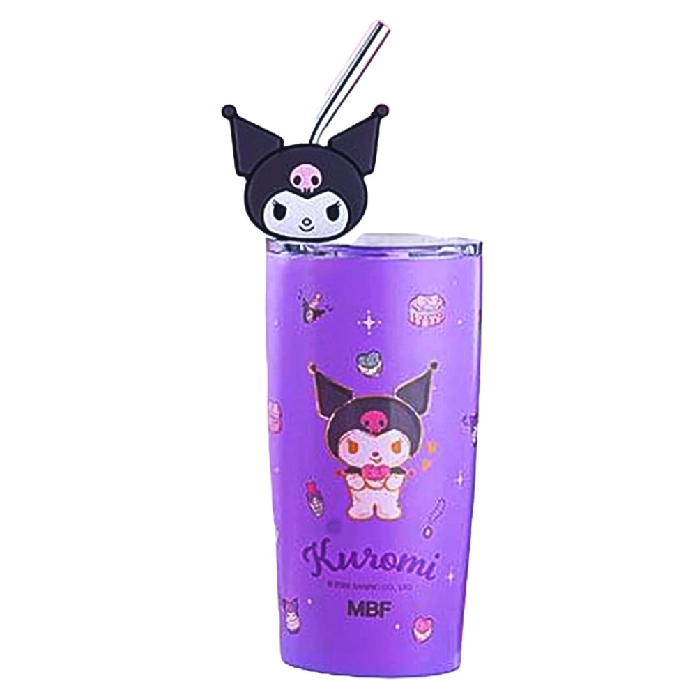 Kuromi  Insulated Tumbler with Metal Straw | 21 OZ